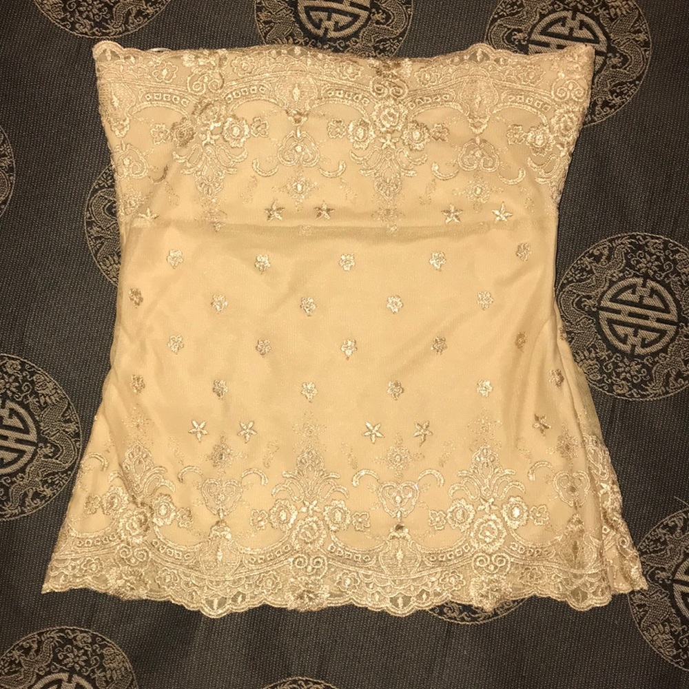 Embroidered Tube Top